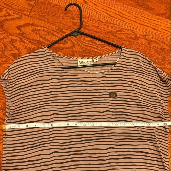 Naketano blouse grey with dark grey stripes. Size M women’s. Made in Turkey. - Picture 10 of 10